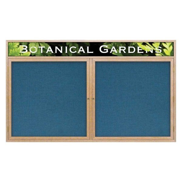 Triple Door Indoor Enclosed Easy Tack Bo, UNITED VISUAL PRODUCTS, Mfr# UV308EZ-WHITE-BLACK